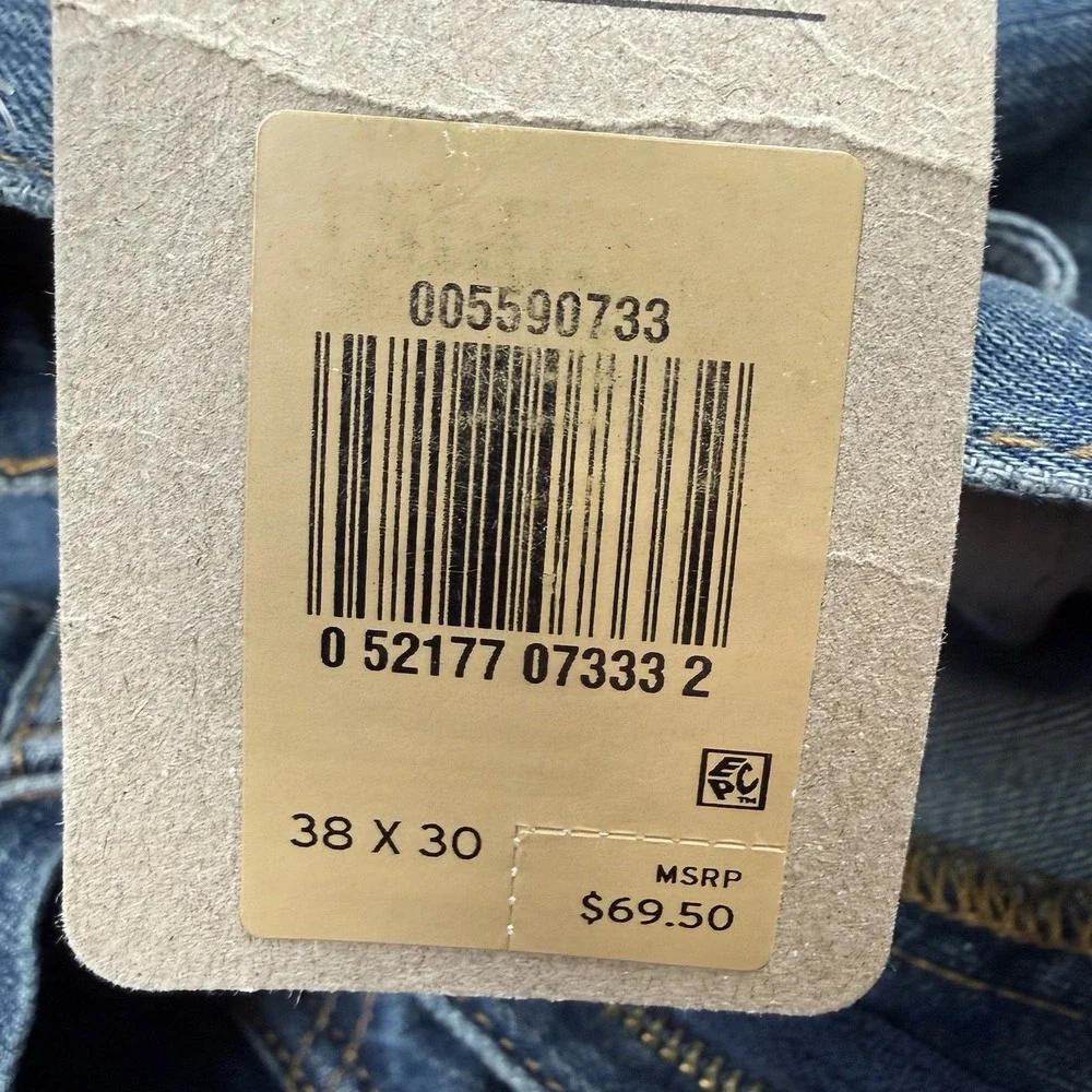 Levis 559 NWT Jeans Mens 38x30 Medium Wash Blue Relaxed Straight $70 MSRP
